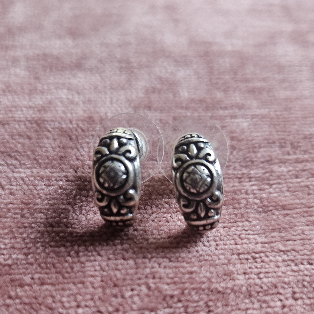 Brighton Silver Toned Earrings